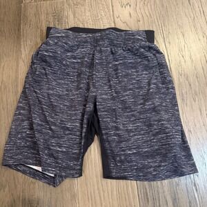 Lululemon Men's T.H.E. Lined Athletic Running Shorts Gray‎ Heathered Size Small